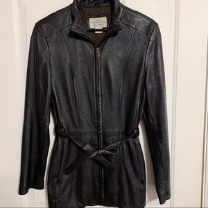 Worthington Vintage Genuine Lambskin Leather Jacket, Small